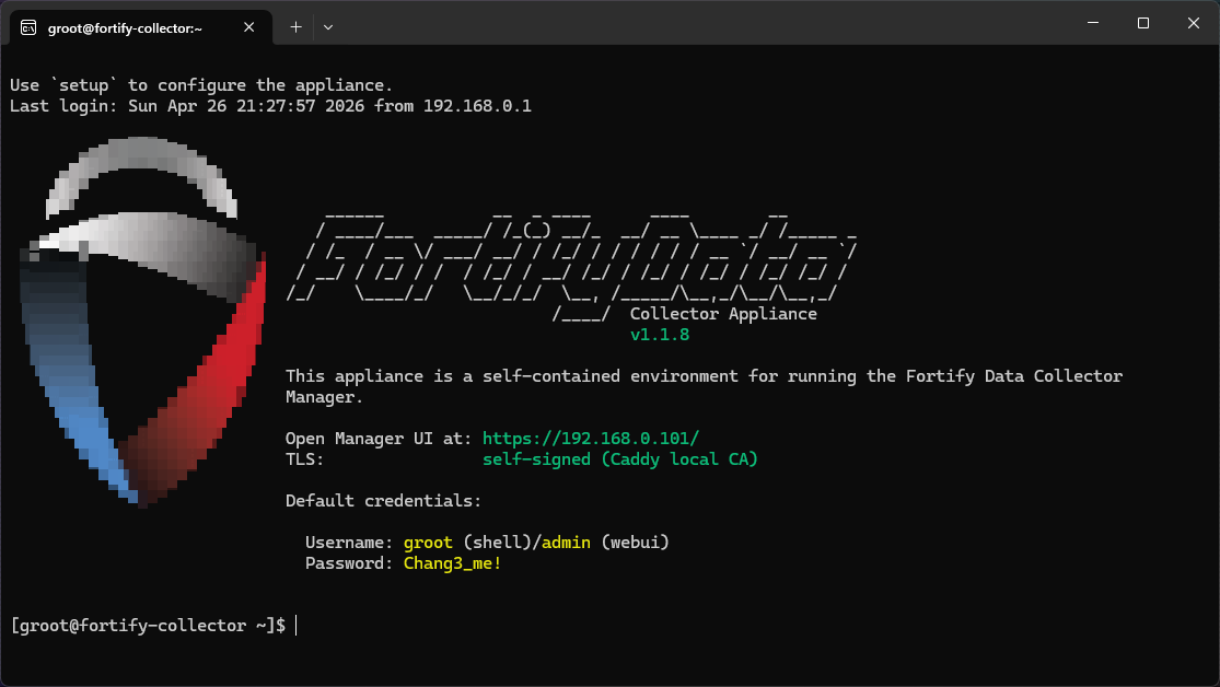 console screen